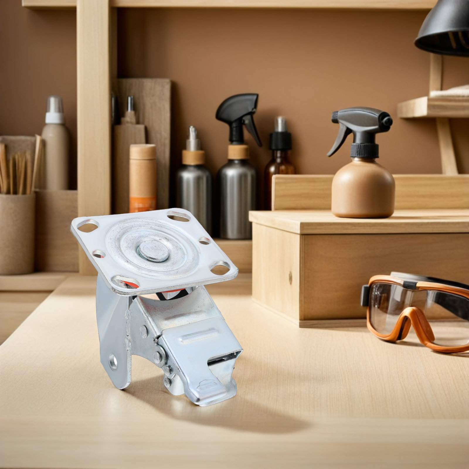 Swivel Caster Bracket 4-Inch H - Heavy Equipment For Construction 评论和价格