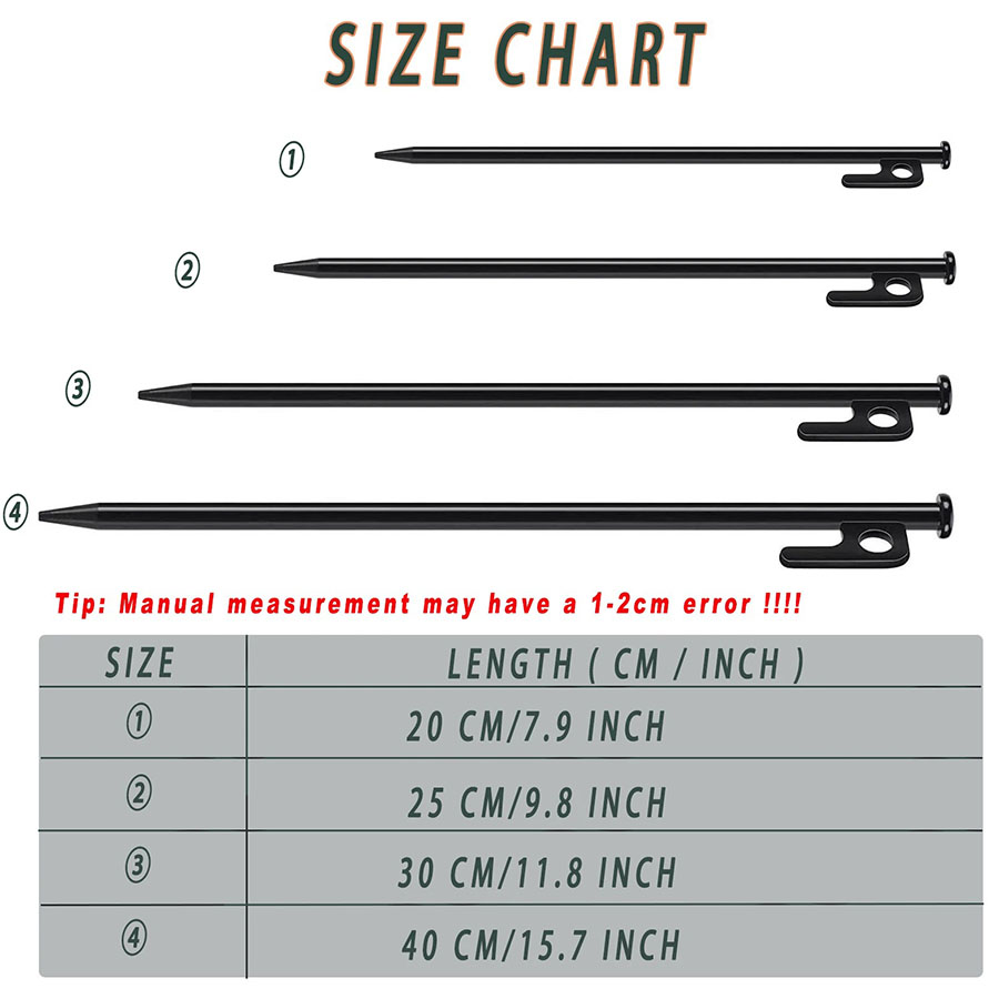 Camping Tent Pegs Ground Nails - Heavy Equipment Manufacturers 评论和价格