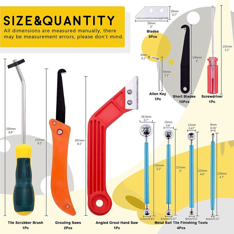 Grout Removal Tools 22 Pcs  Se - Brick Cutting Saw 评论和价格